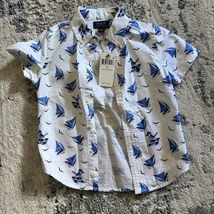 Polo by Ralph Lauren toddler size 5 short sleeve boat button down shirt.